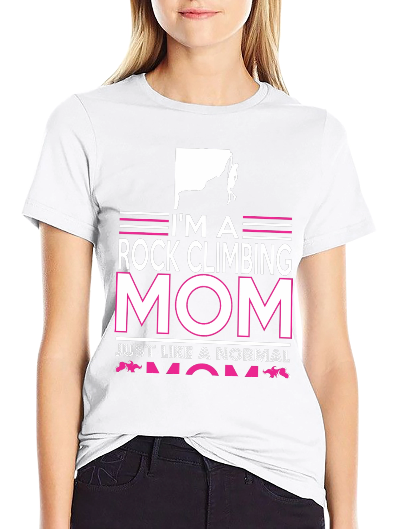 Rock Climbing Mom Graphic T-Shirt