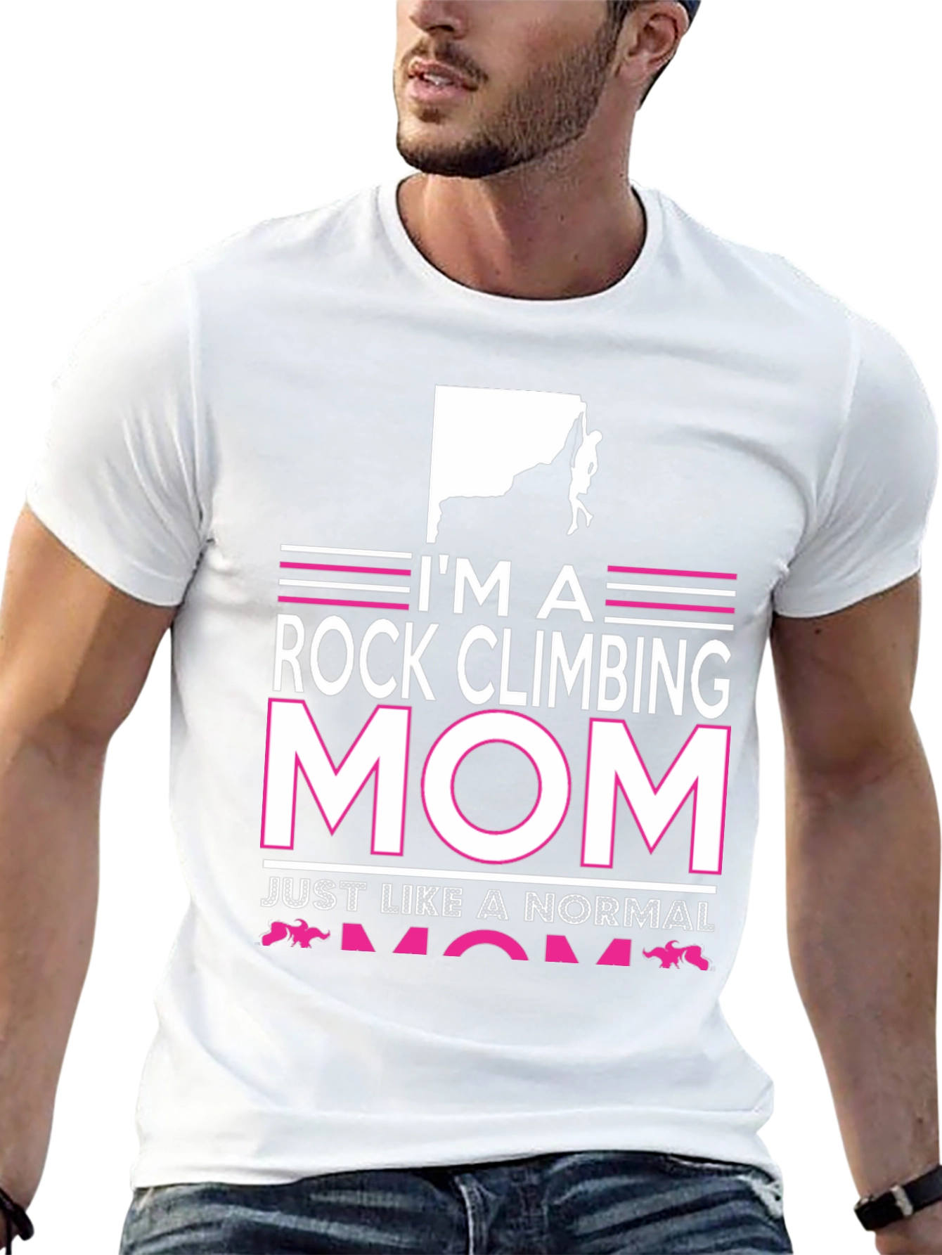 Rock Climbing Mom Graphic T-Shirt