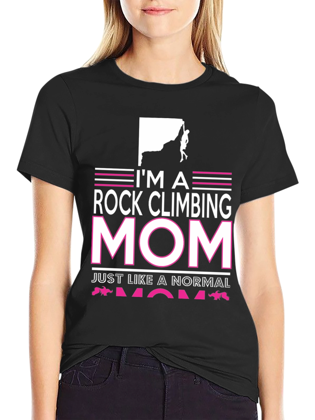 Rock Climbing Mom Graphic T-Shirt