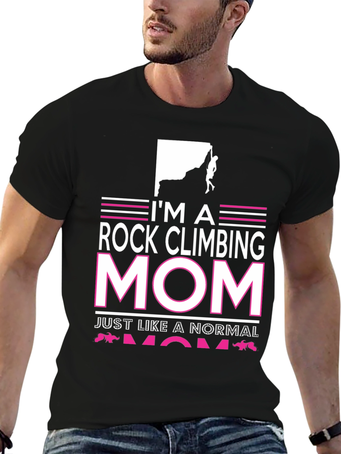 Rock Climbing Mom Graphic T-Shirt