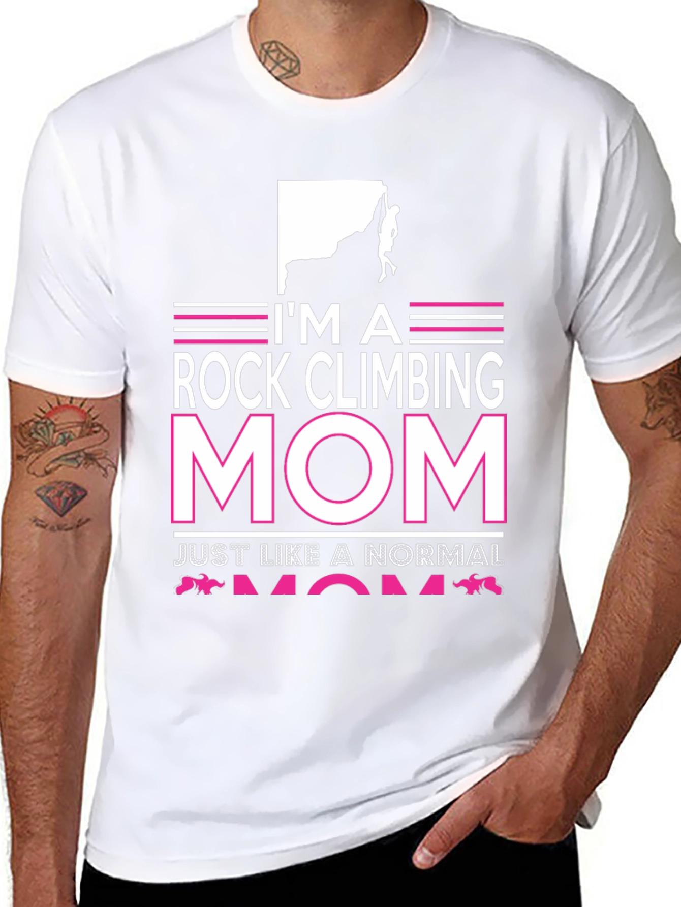 Rock Climbing Mom Graphic T-Shirt