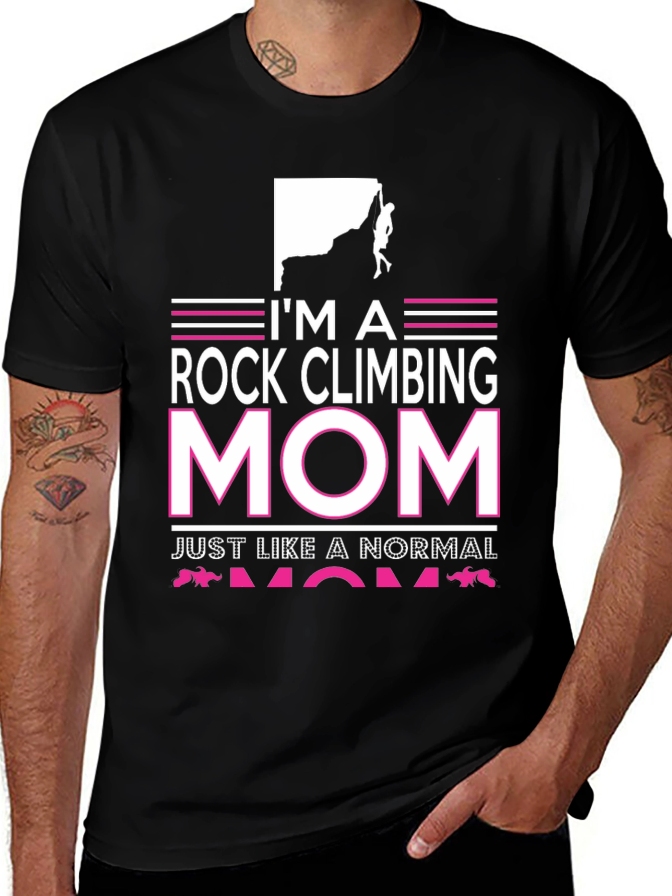 Rock Climbing Mom Graphic T-Shirt