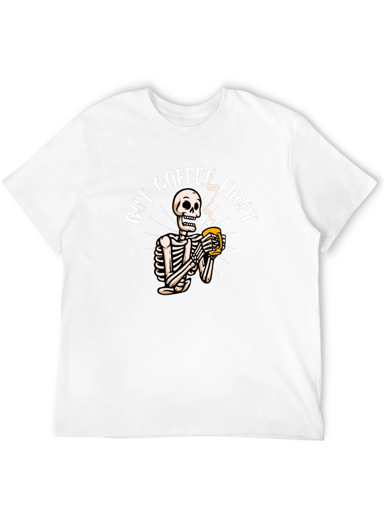 But Coffee First Skeleton Graphic Tee