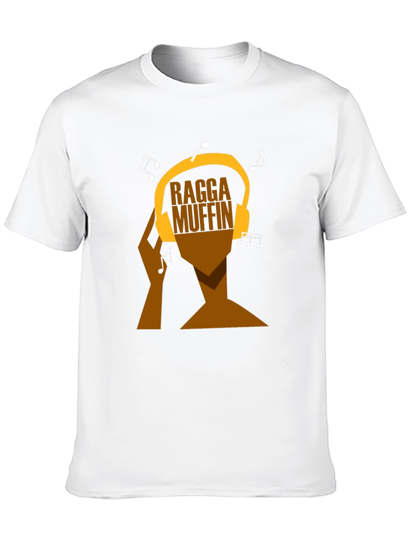 Ragga Muffin Graphic Tee - Black Cotton T-Shirt