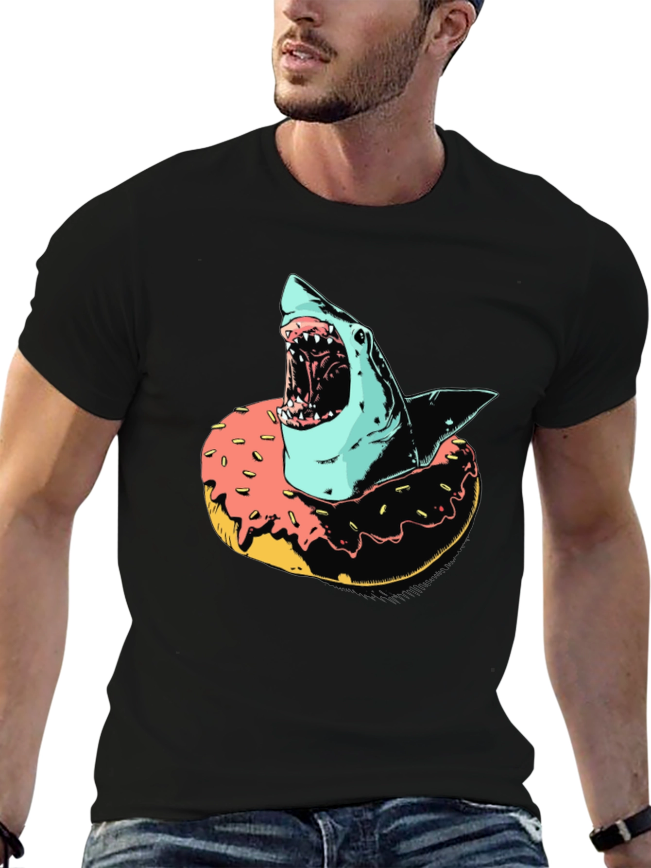 Shark Doughnut Graphic Tee