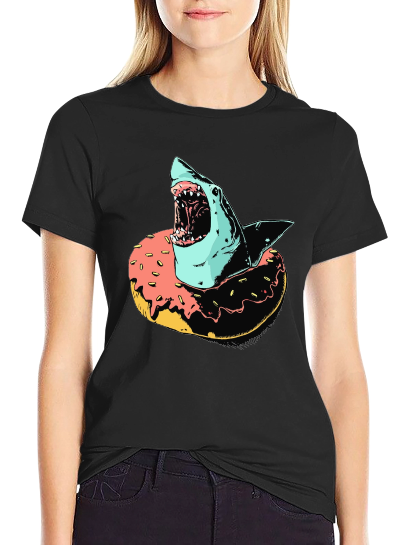 Shark Doughnut Graphic Tee
