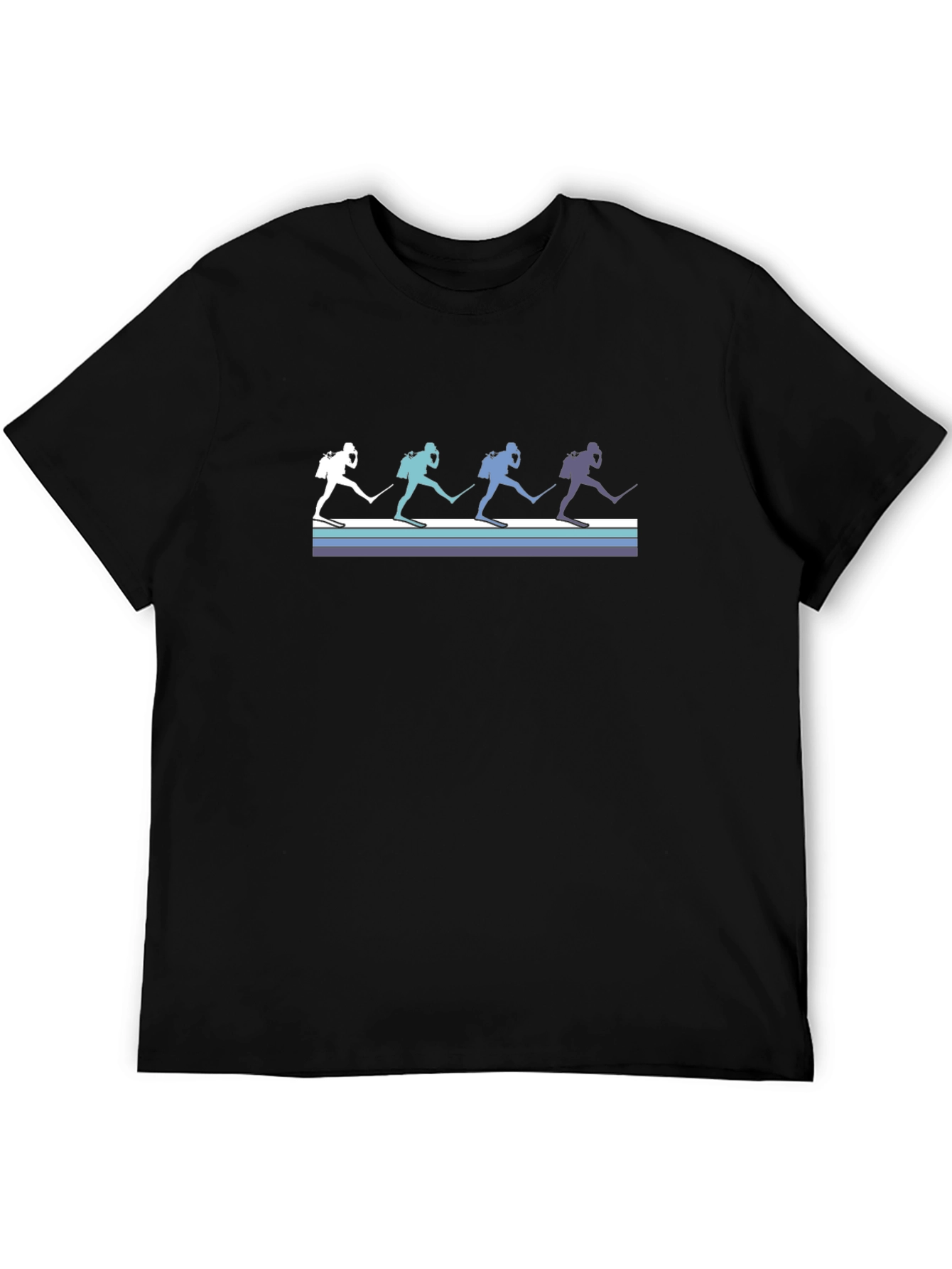 Retro Scuba Diver Graphic Tee - Black