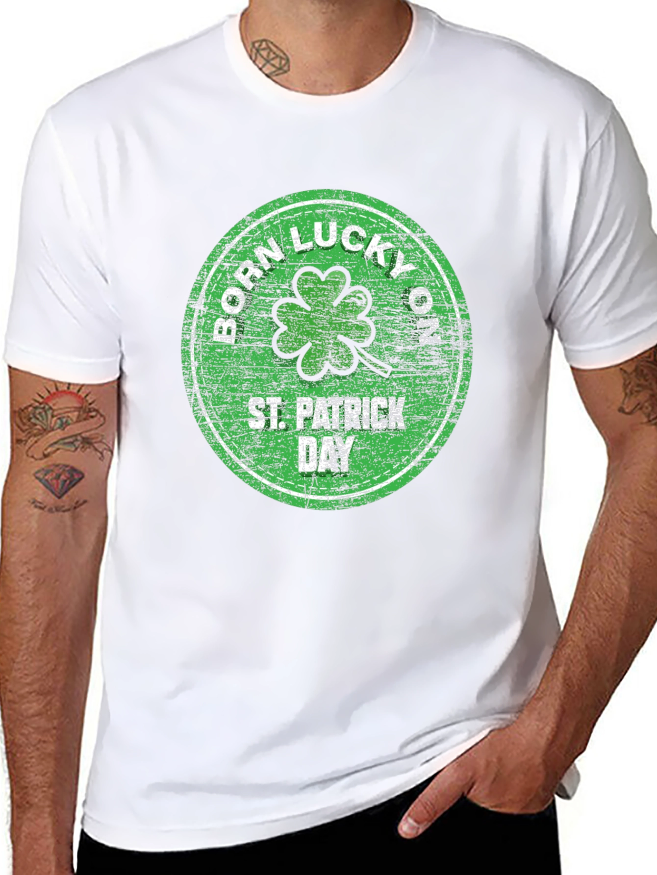 Born Lucky St. Patricks Day T-Shirt