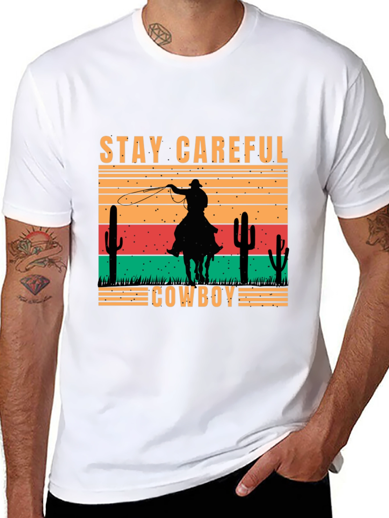 Stay Careful Cowboy Graphic Tee
