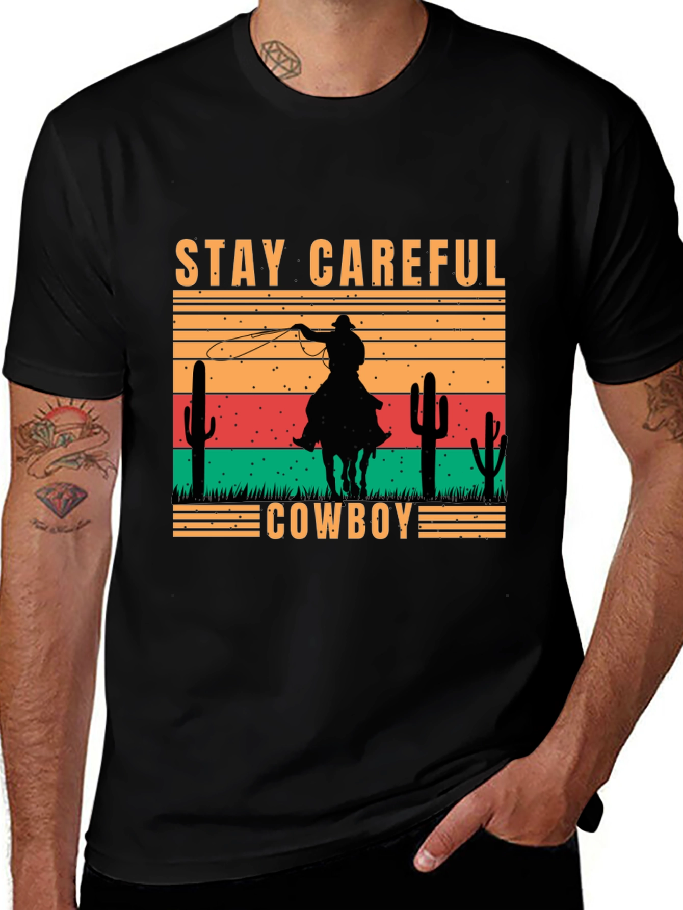 Stay Careful Cowboy Graphic Tee
