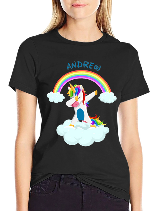 Unicorn Rainbow Mens Graphic Tee - Andrew
