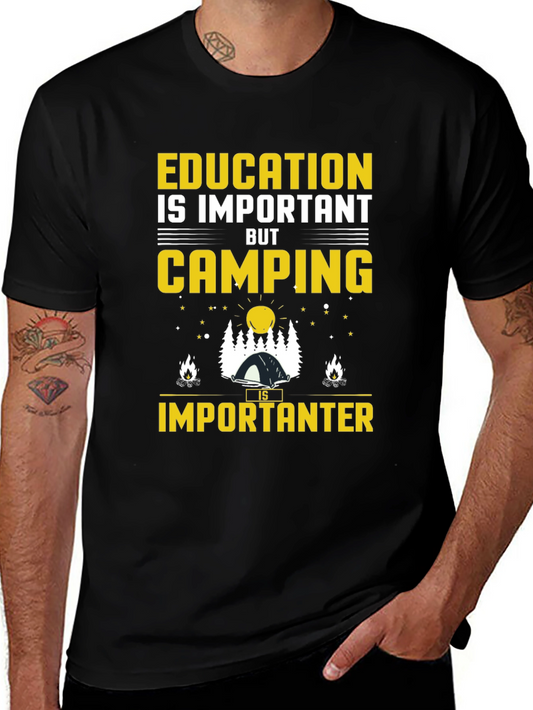 Camping is Importanter Graphic T-Shirt