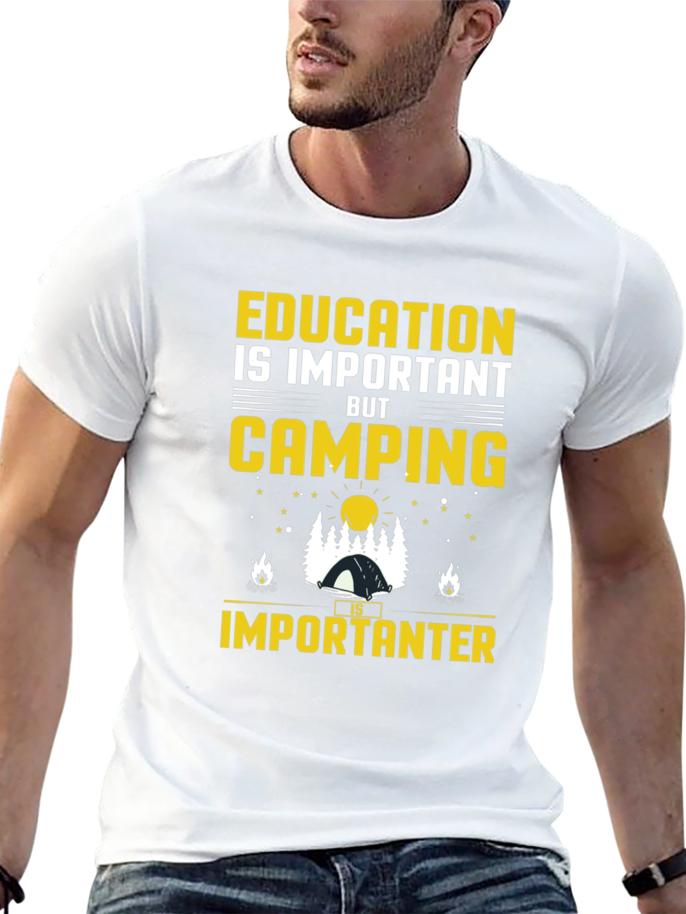 Camping is Importanter Graphic T-Shirt