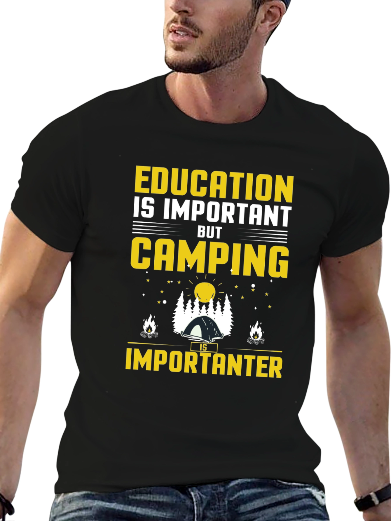 Camping is Importanter Graphic T-Shirt