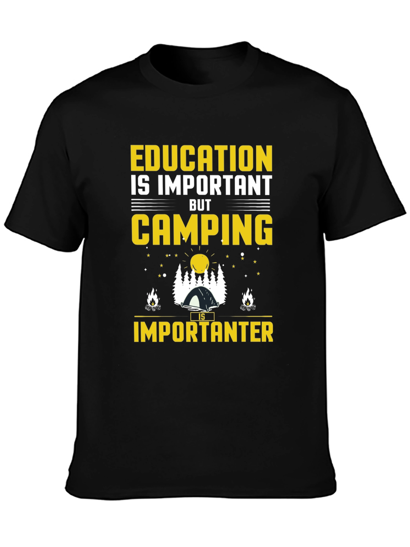 Camping is Importanter Graphic T-Shirt