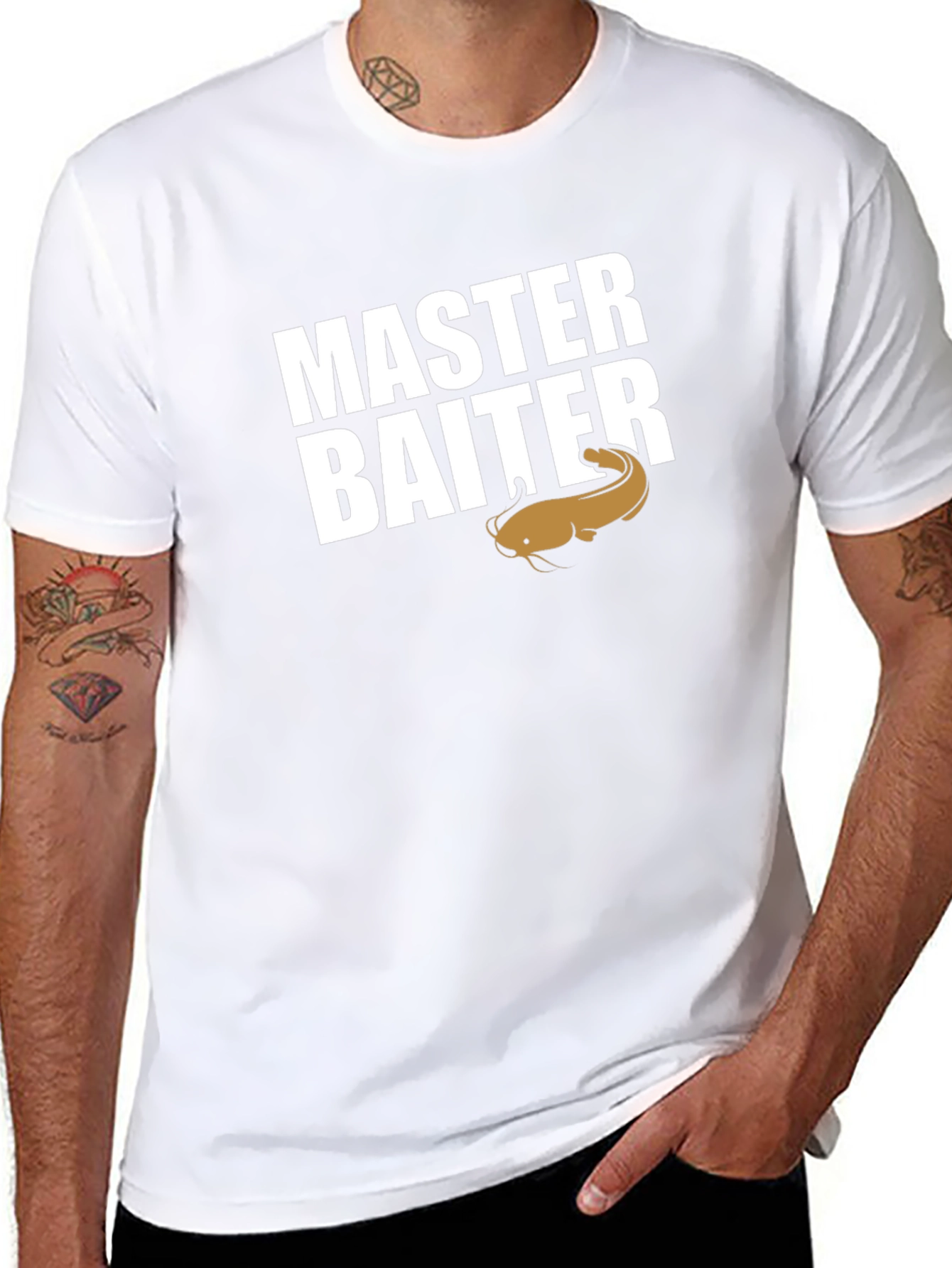Master Baiter T-Shirt - Fishing Humor Tee