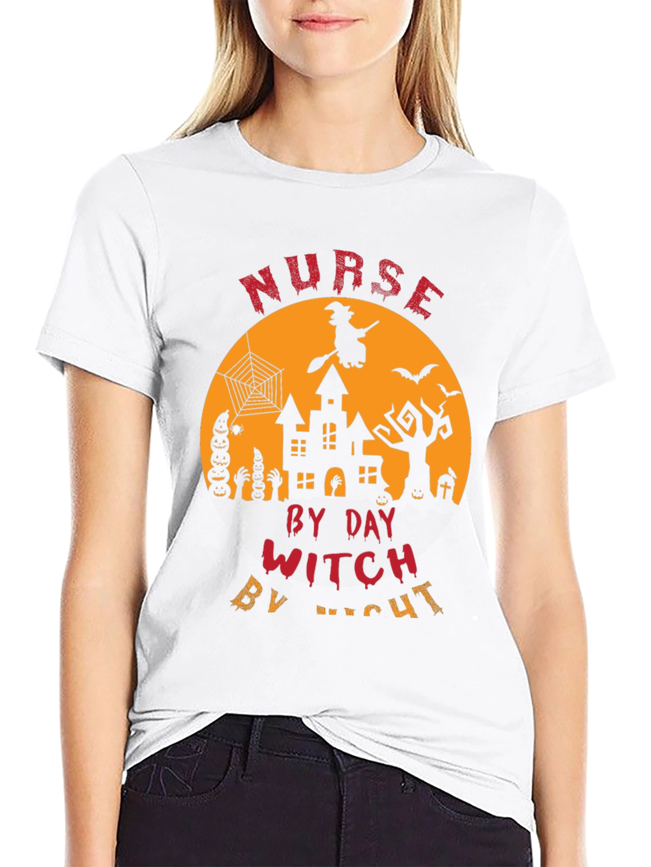 Nurse Witch Halloween T-Shirt