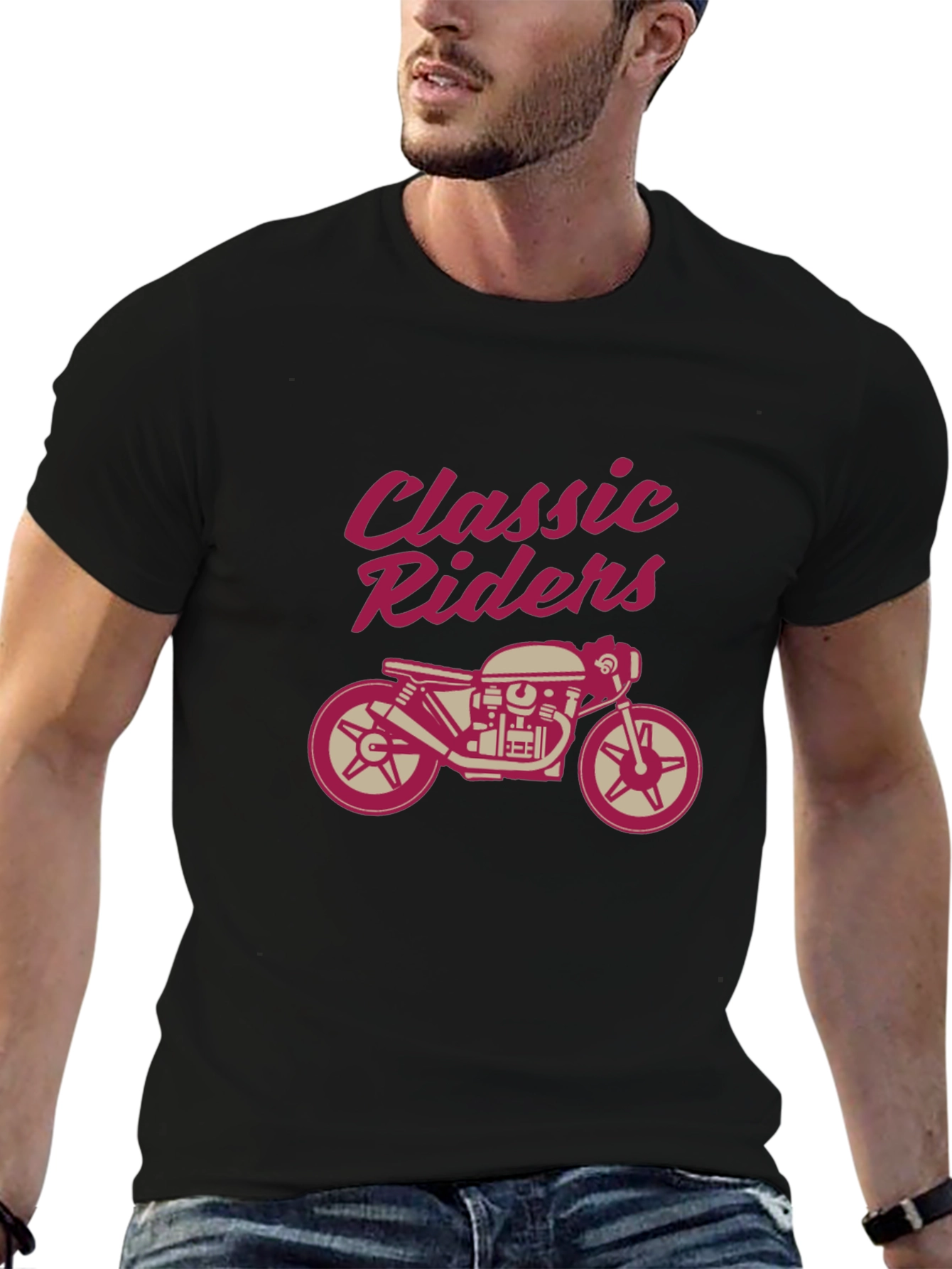 Classic Riders Graphic Tee - Motorcycle Design