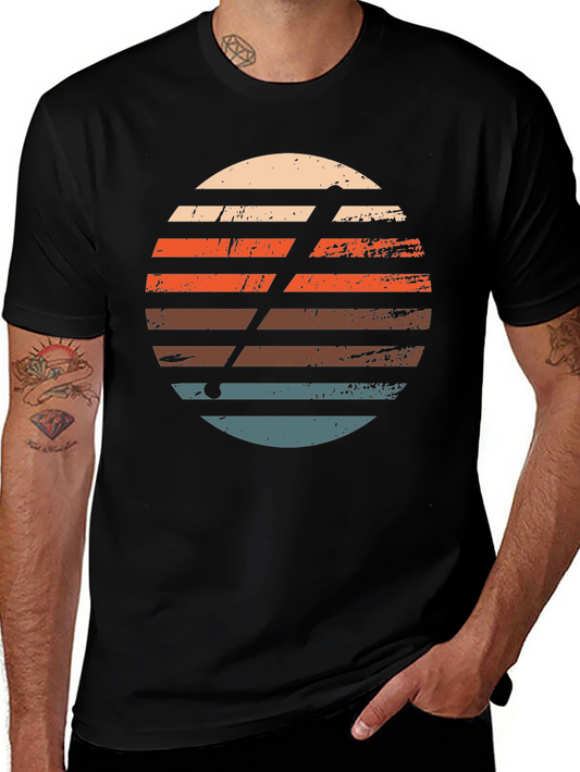 Retro Sunset Golf T-Shirt