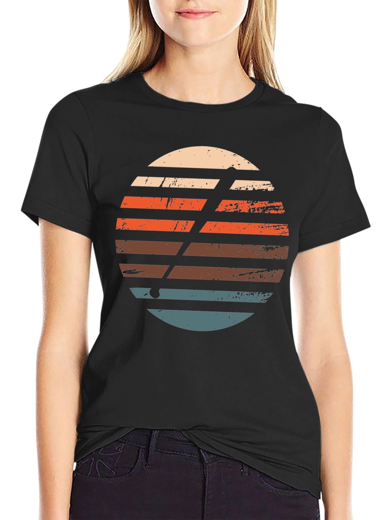 Retro Sunset Golf T-Shirt