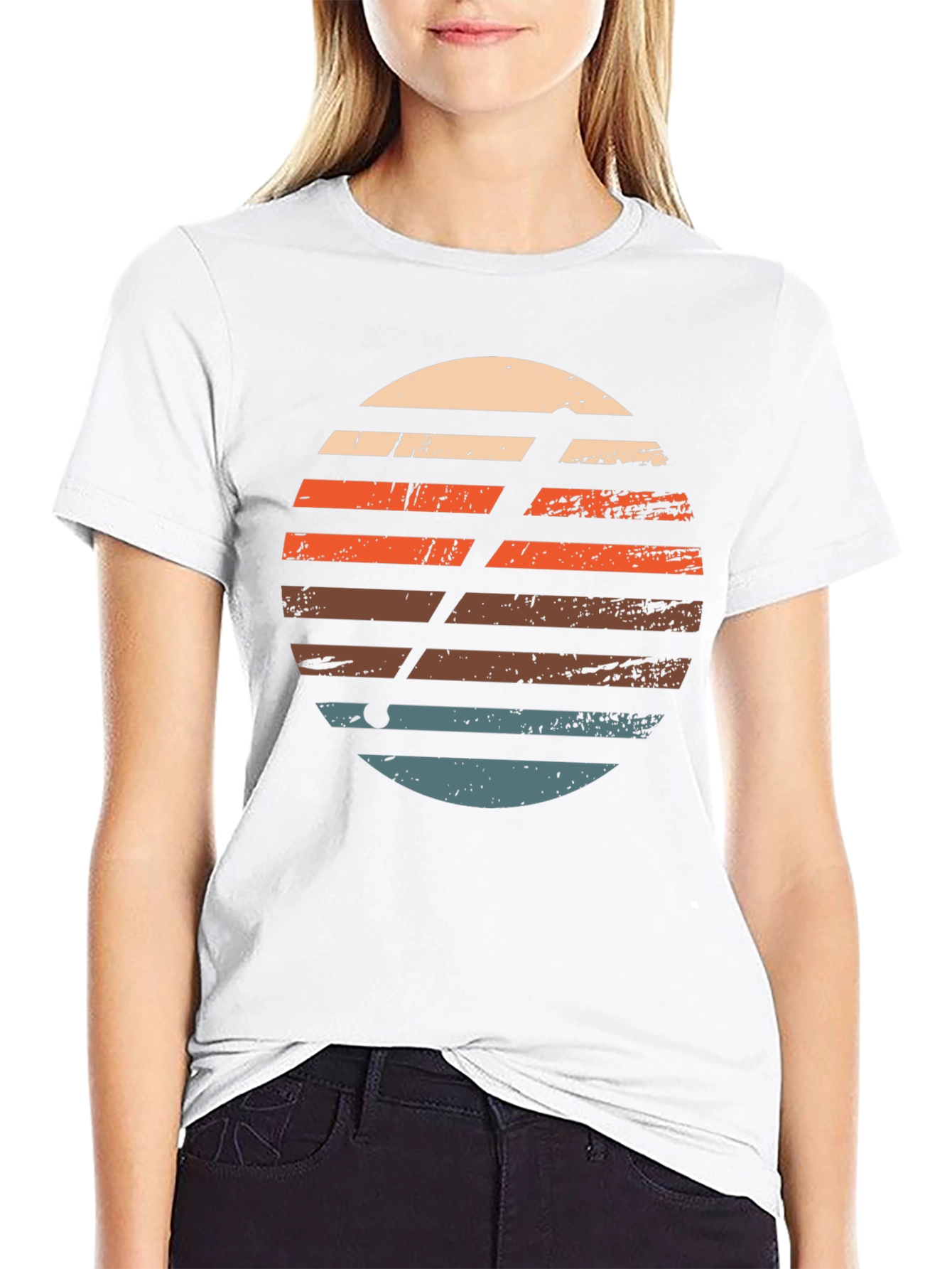 Retro Sunset Golf T-Shirt