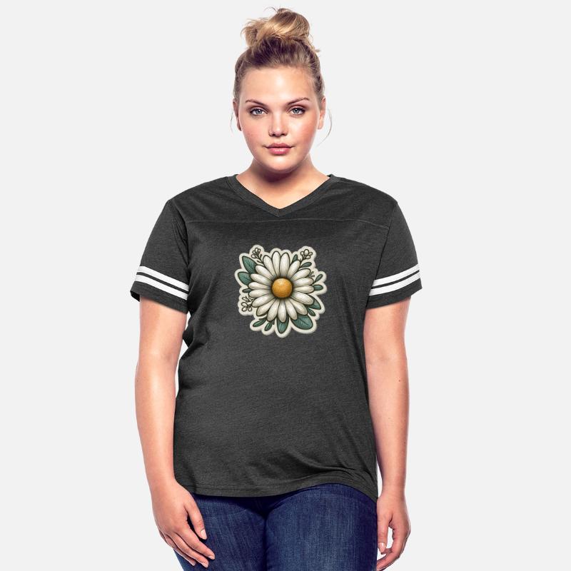 Daisy Flower Sticker, Vintage Floral Decal, Botani