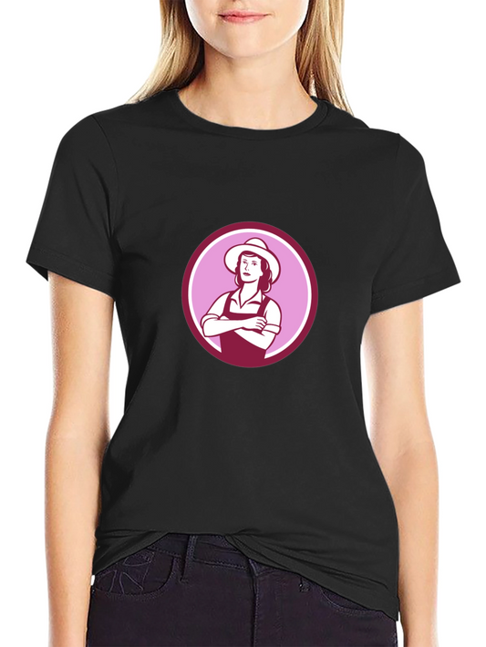 Retro Farmer Girl Graphic Tee