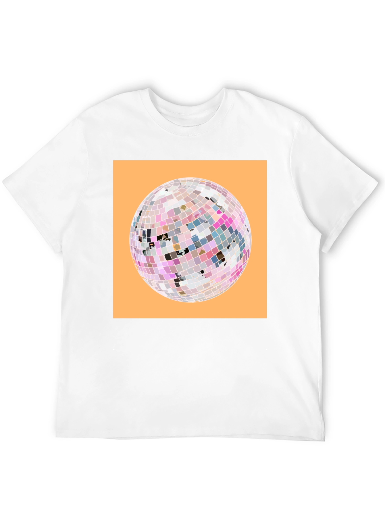 Disco Ball Graphic Tee - Retro Party Shirt