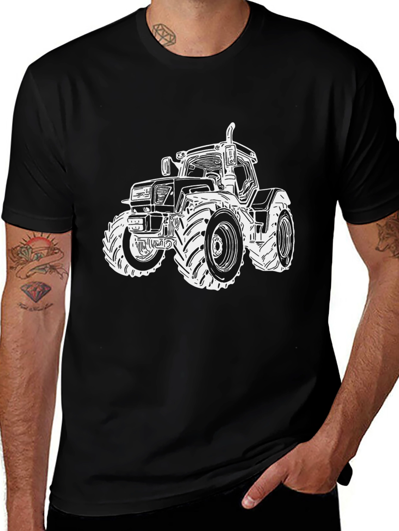 Tractor Graphic T-Shirt - Farm Vehicle Tee