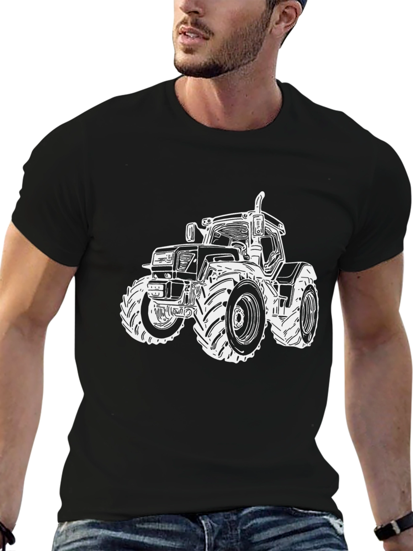 Tractor Graphic T-Shirt - Farm Vehicle Tee