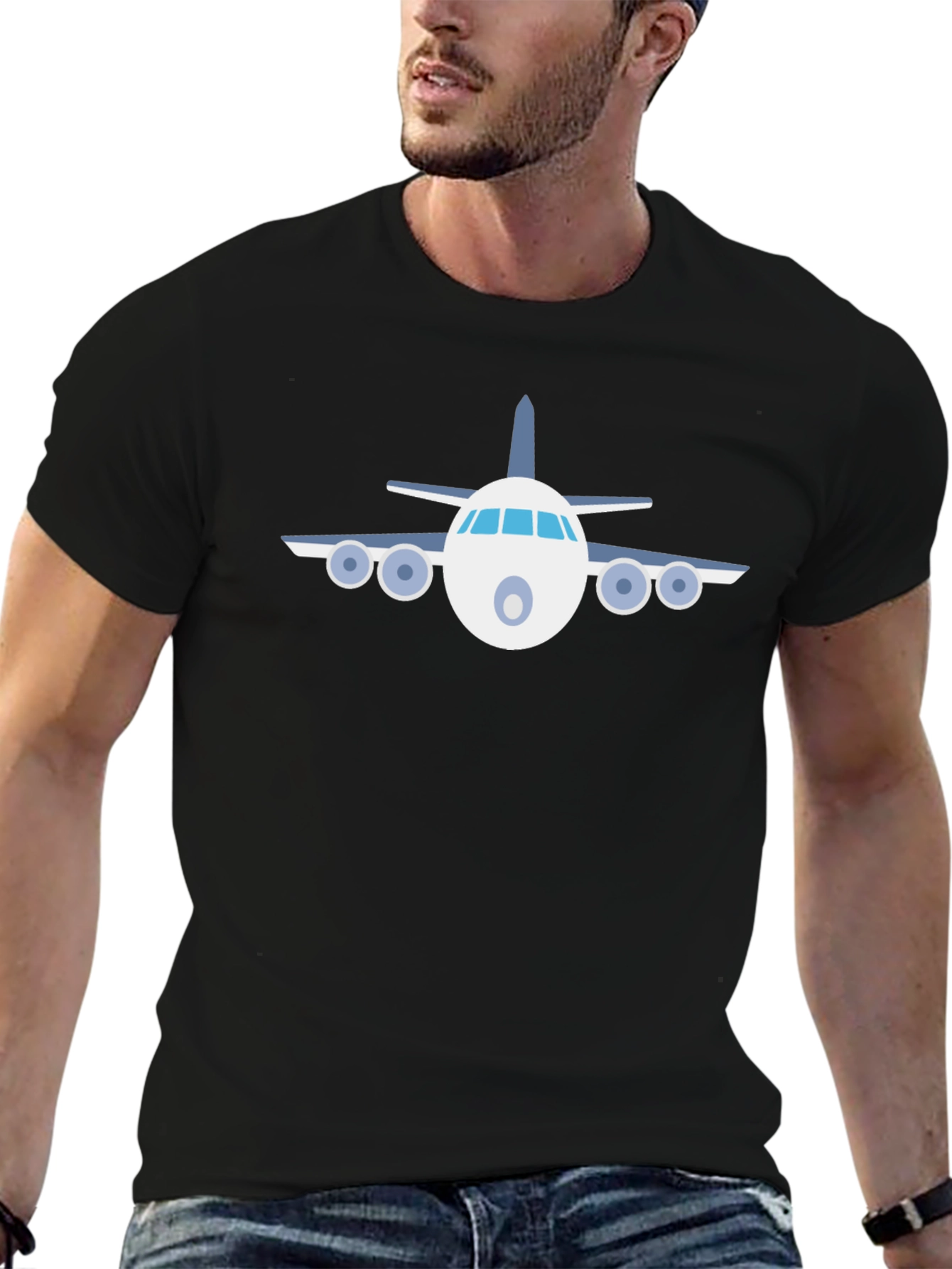 Airplane Graphic Tee - Aviation Lovers T-Shirt