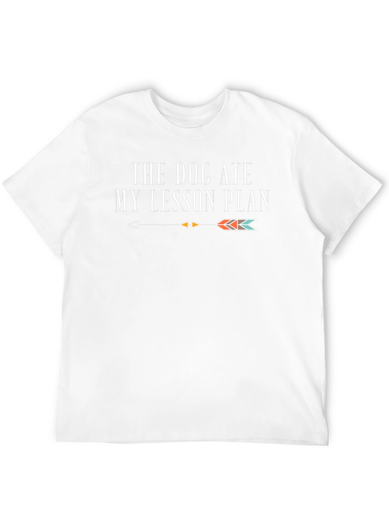 Funny Teacher T-Shirt - Dog Ate My Lesson Plan