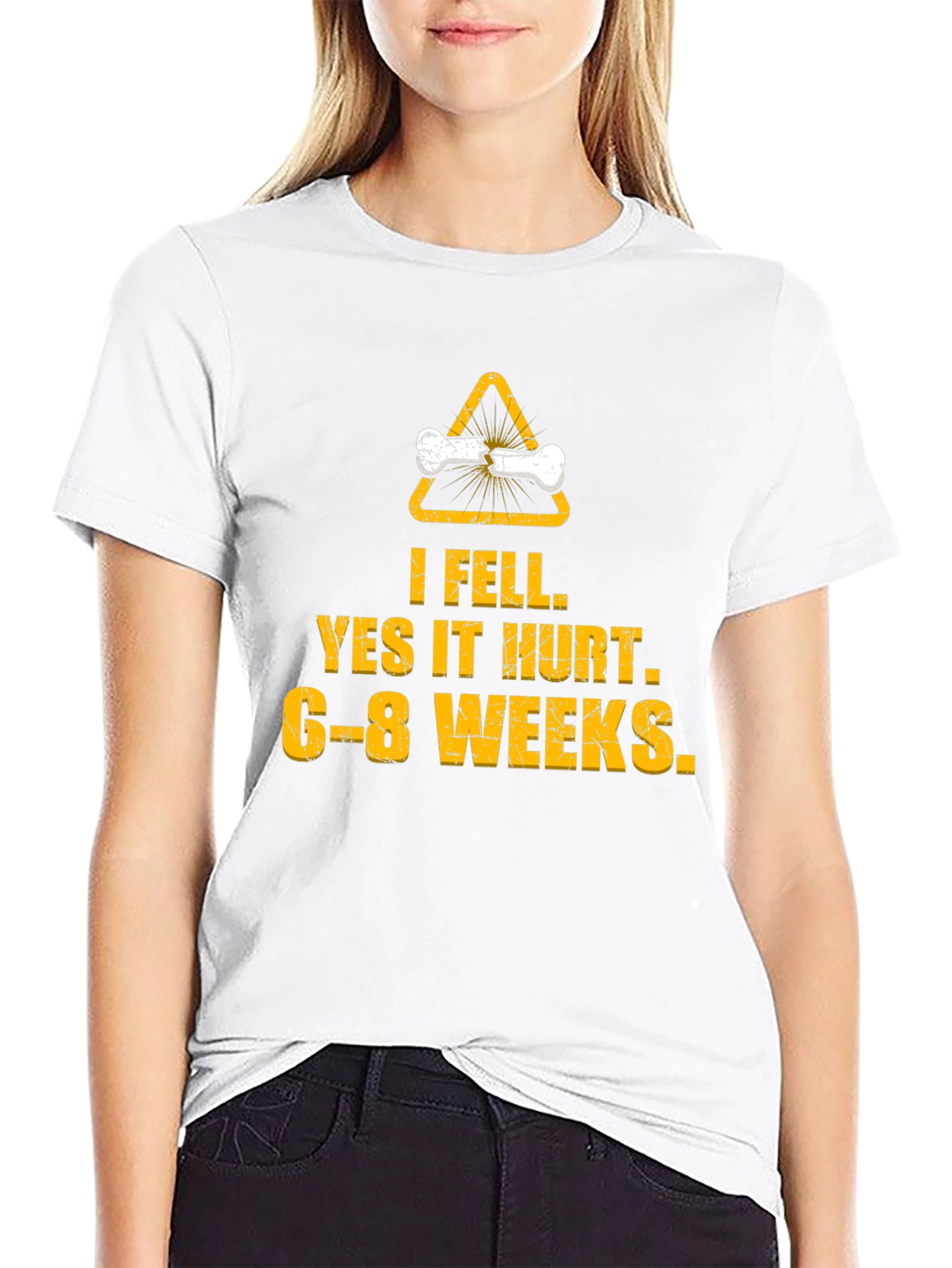 I Fell Yes It Hurt Broken Bone T-Shirt