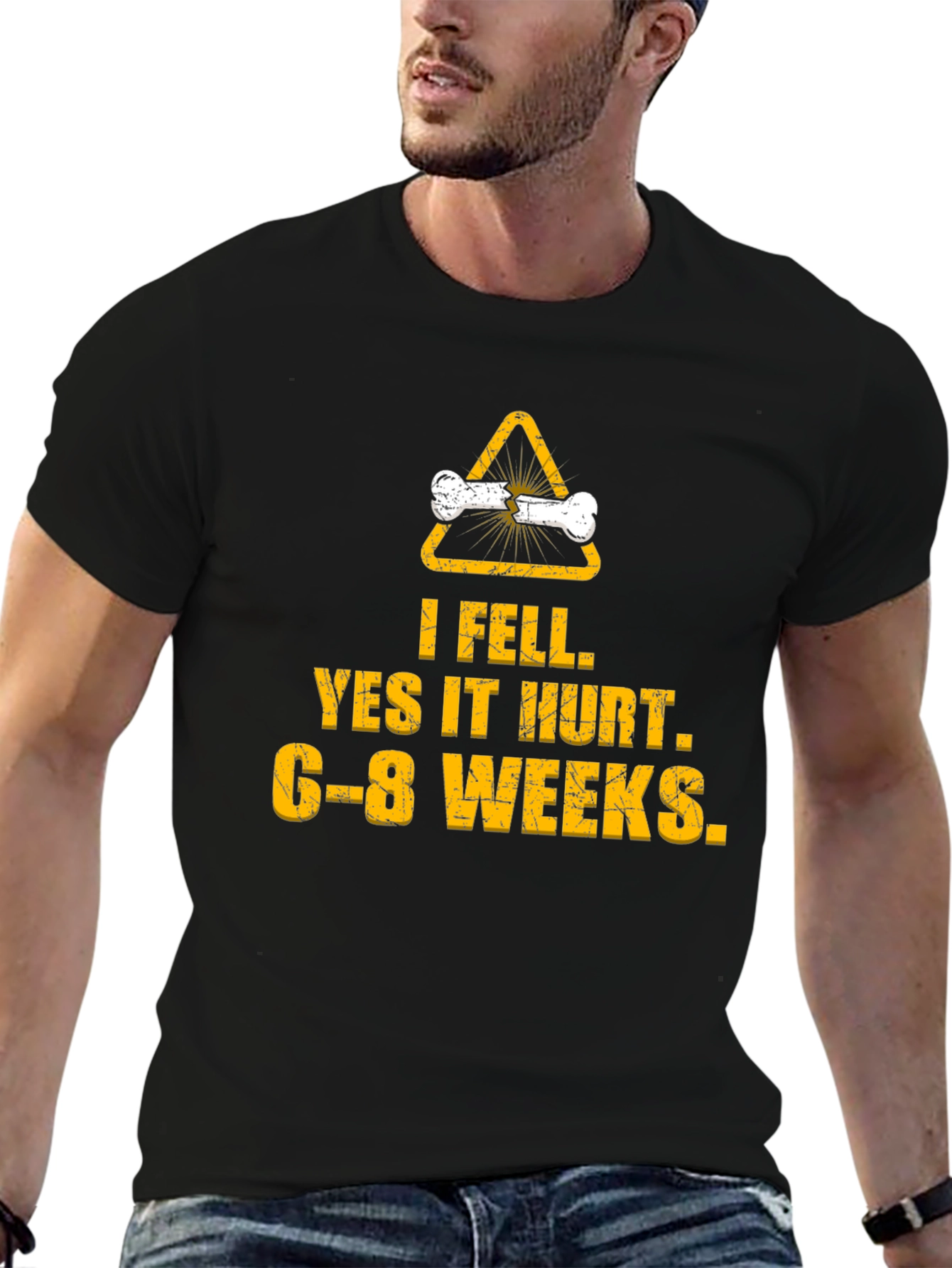 I Fell Yes It Hurt Broken Bone T-Shirt