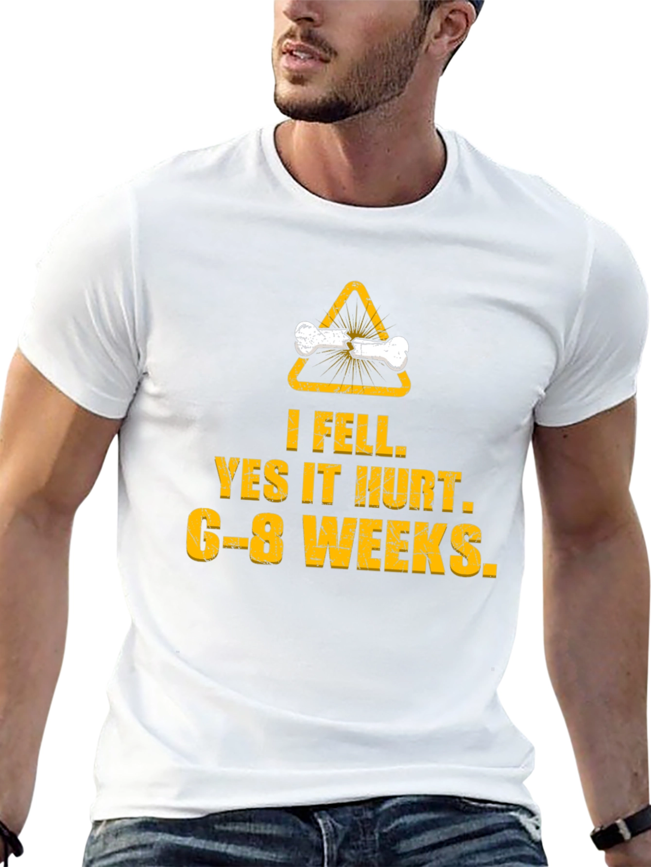 I Fell Yes It Hurt Broken Bone T-Shirt