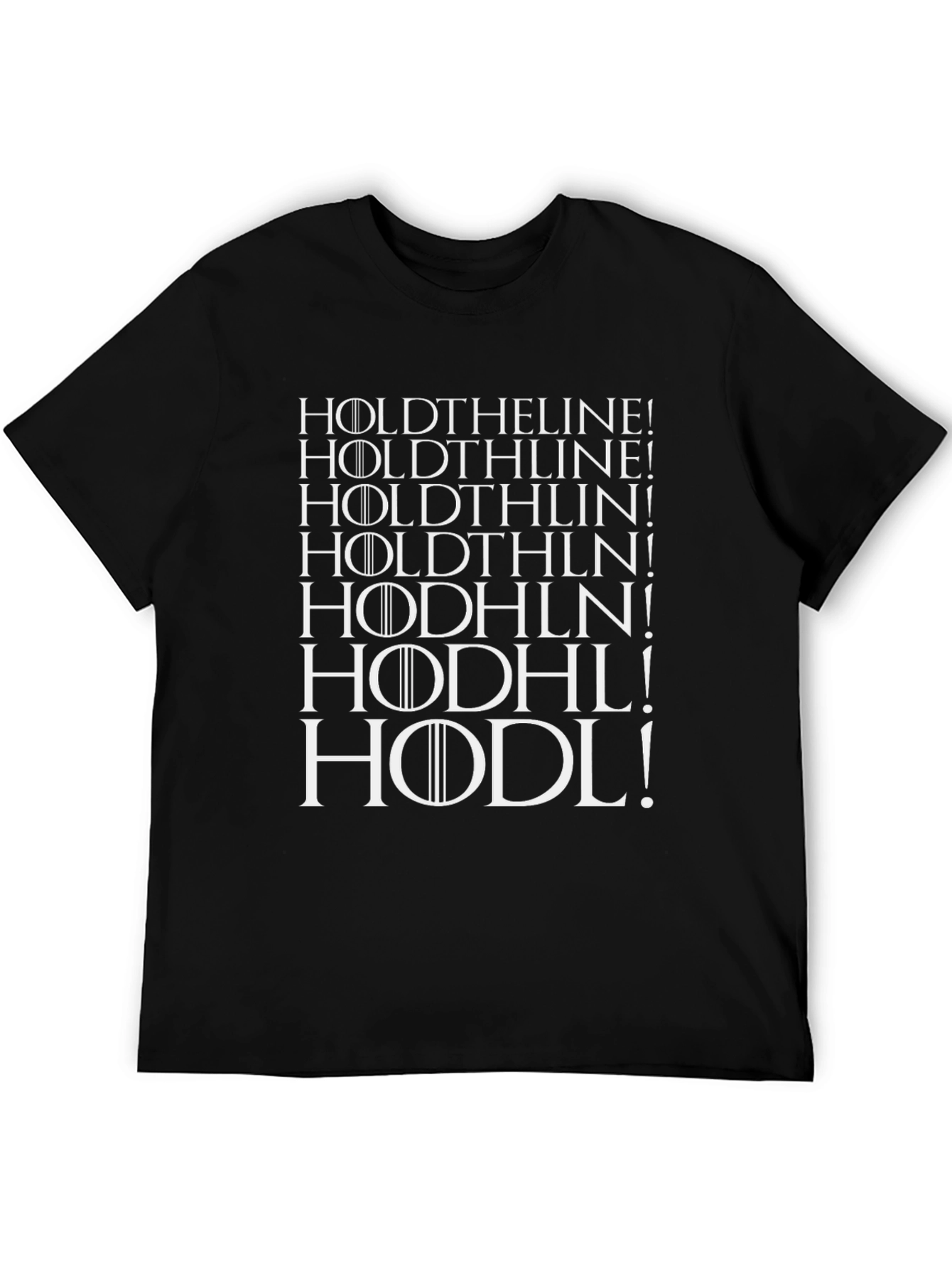 HODL Crypto T-Shirt - Hold the Line Bitcoin Apparel