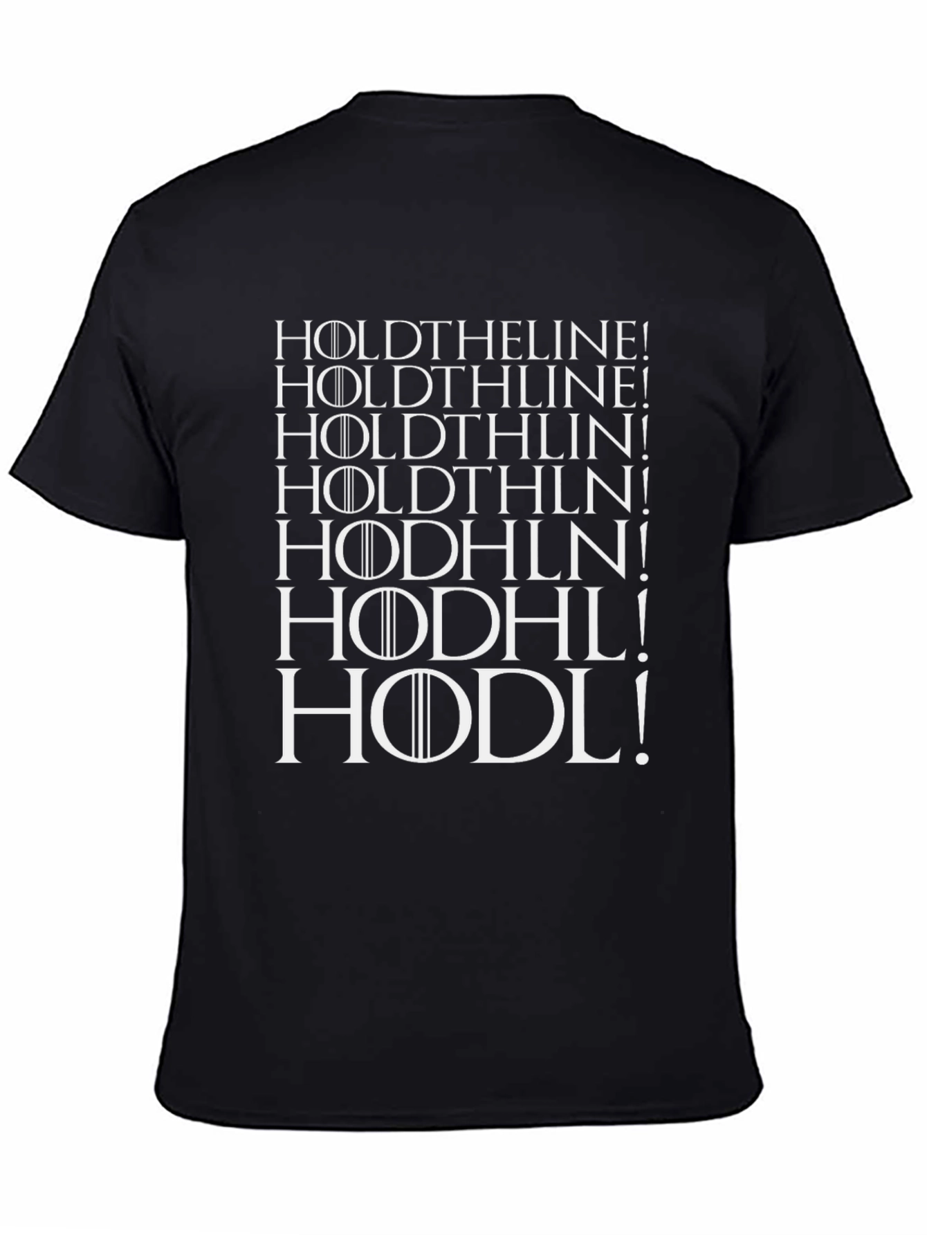 HODL Crypto T-Shirt - Hold the Line Bitcoin Apparel
