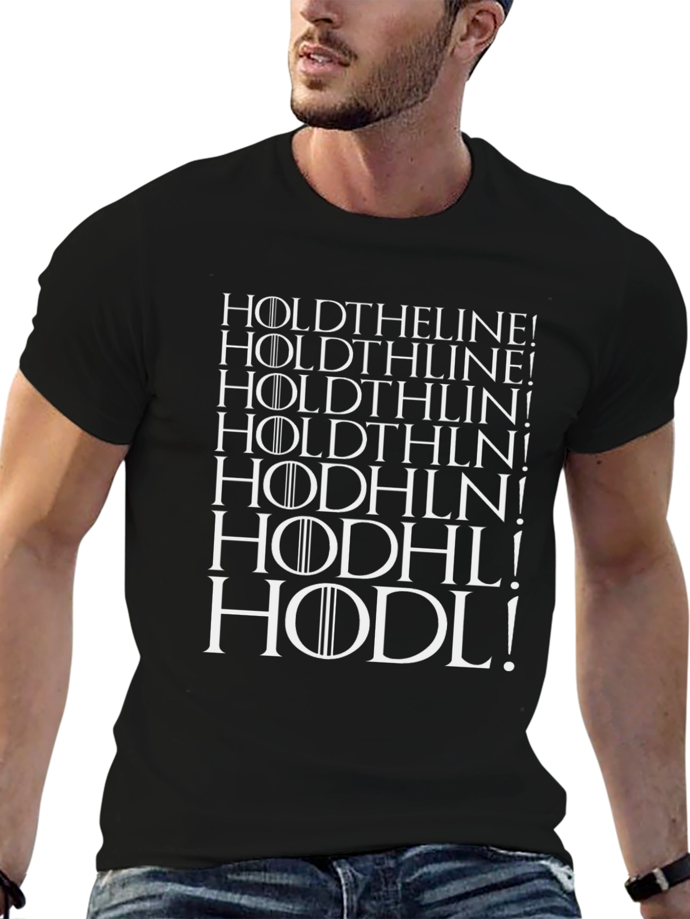 HODL Crypto T-Shirt - Hold the Line Bitcoin Apparel