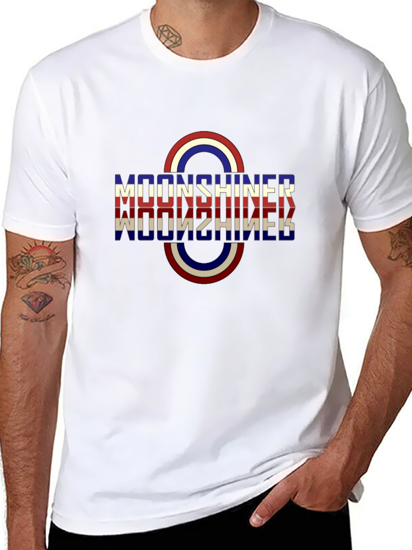 Moonshiner Graphic Tee - Classic Round Design