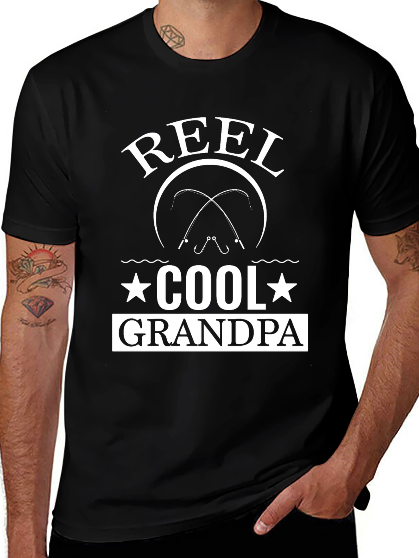 Reel Cool Grandpa Fishing T-Shirt