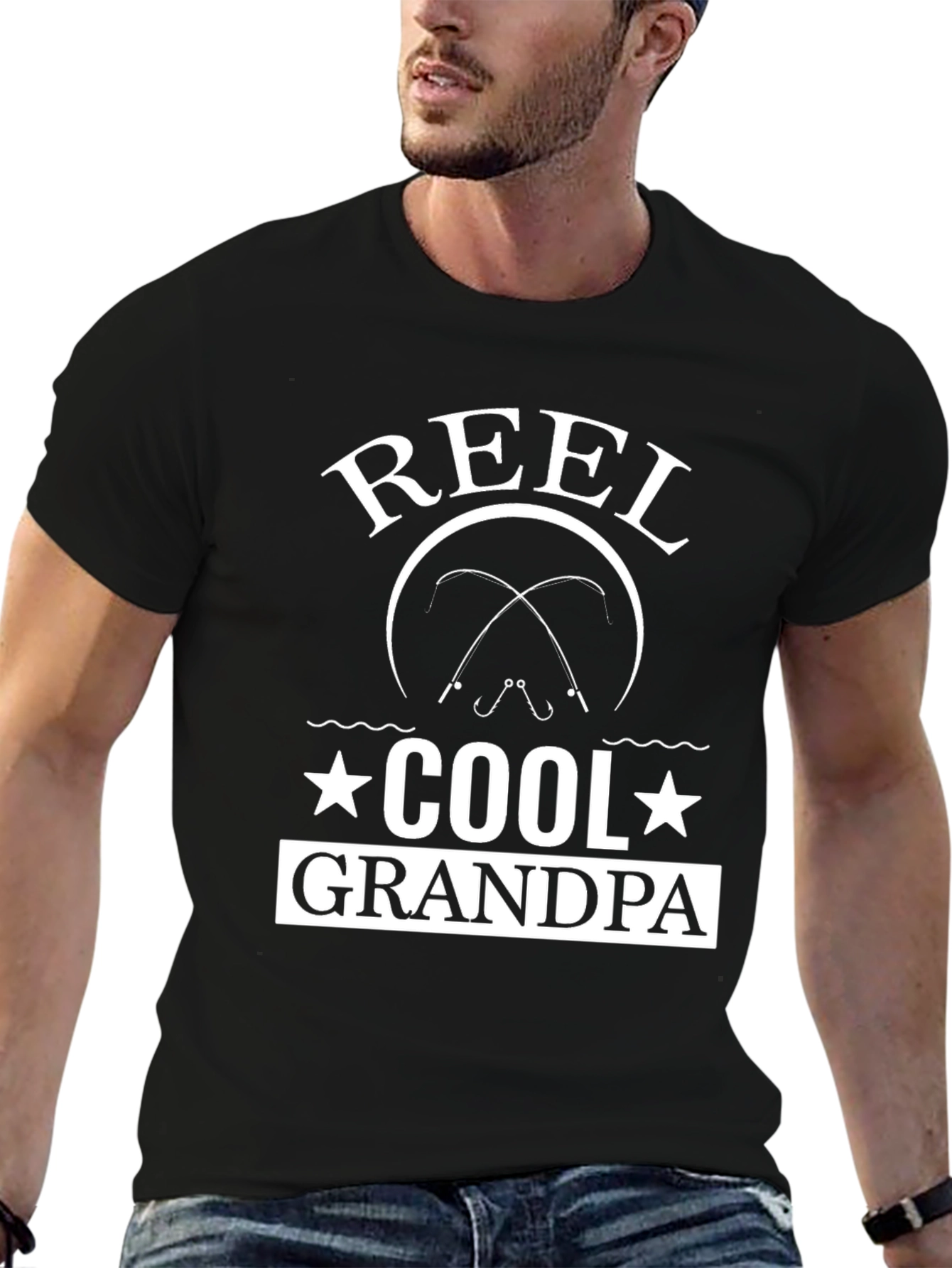 Reel Cool Grandpa Fishing T-Shirt