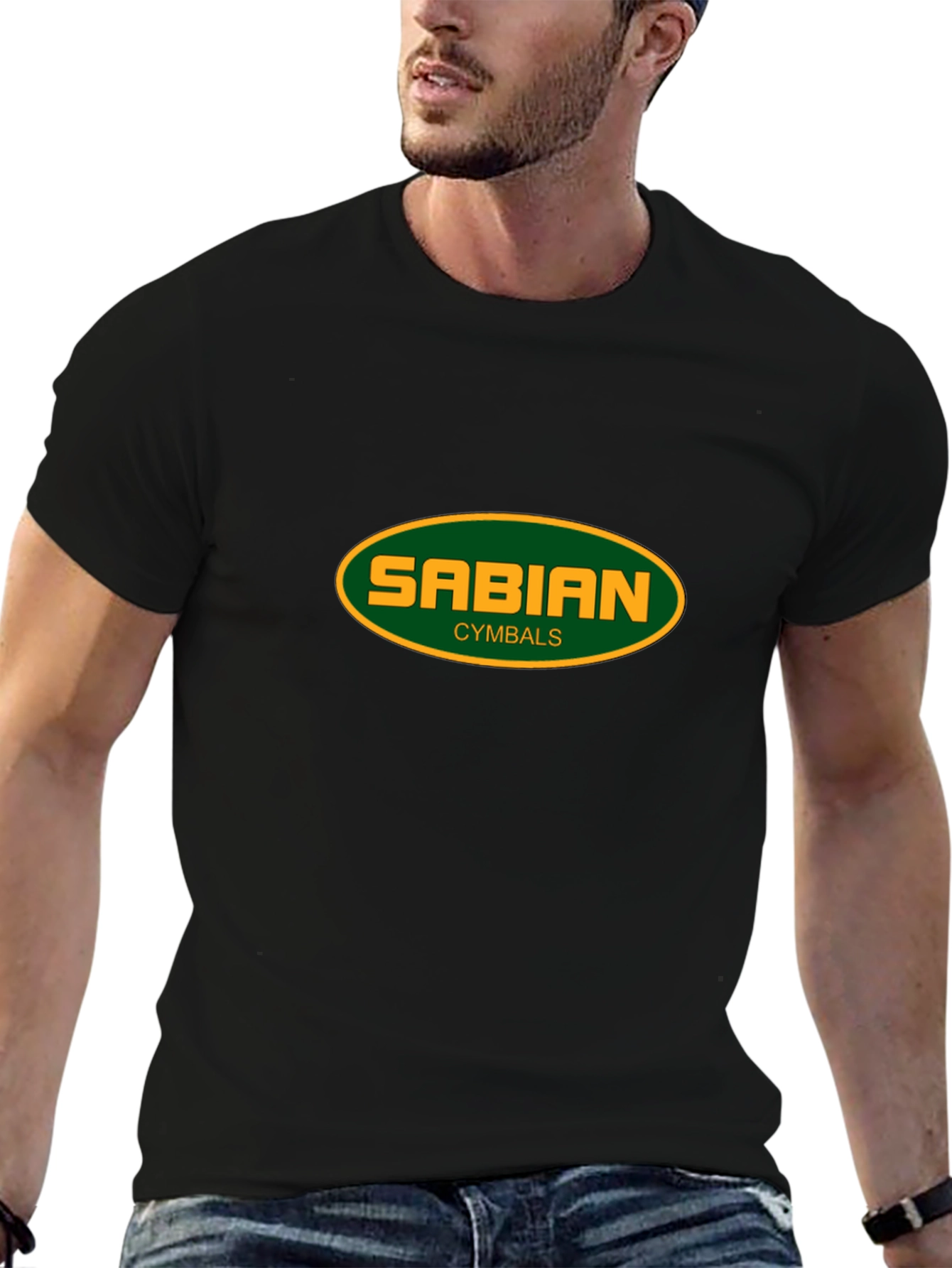 Sabian Cymbals Black T-Shirt - Drummer Apparel