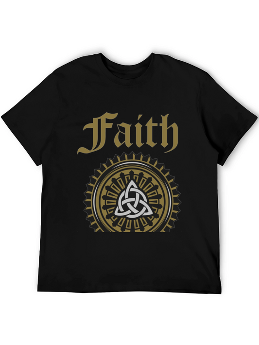 Faith Celtic Knot Graphic T-Shirt - Stylish Religious Tee