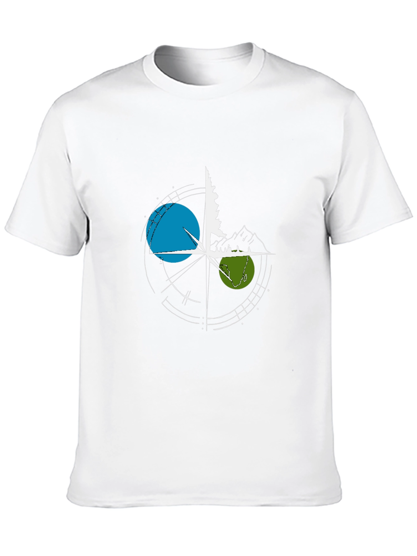 Nature Compass Graphic T-Shirt - Black