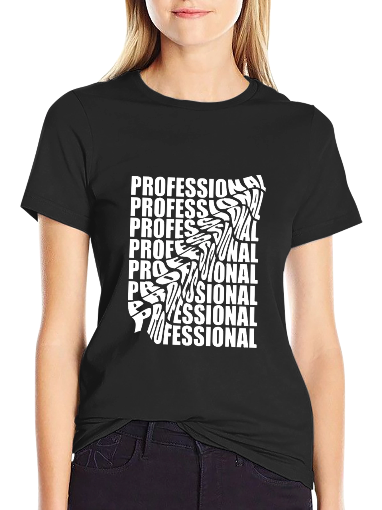 Professional Graphic Tee - Black