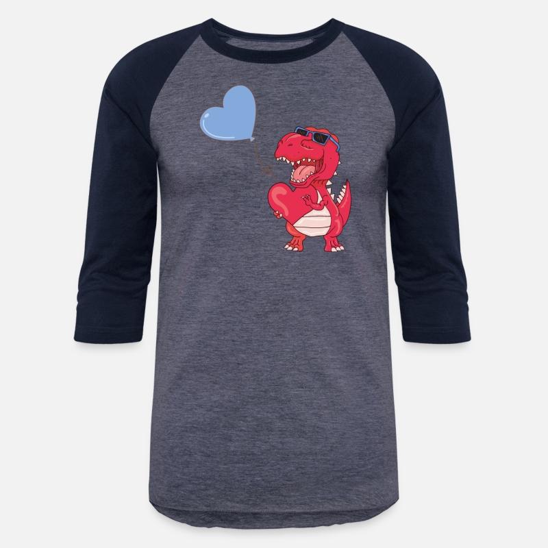 Dinosaur With Heart Balloon Valentines Day Love