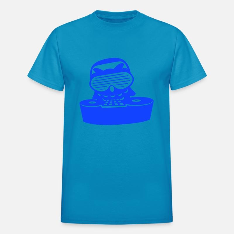 DJ owl mixer music club disco party turntable cool