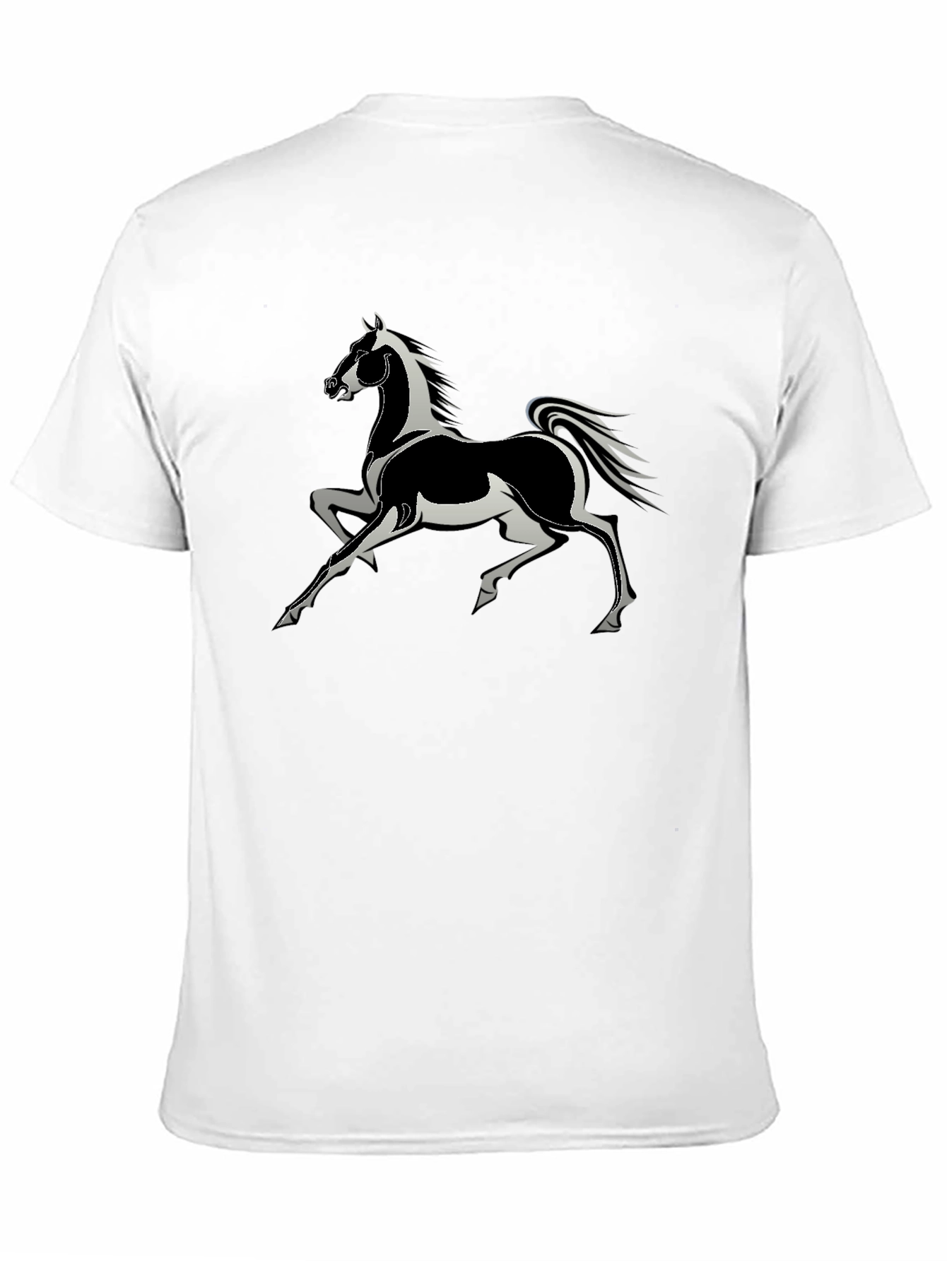 Horse Graphic Tee - Stylish Black T-Shirt