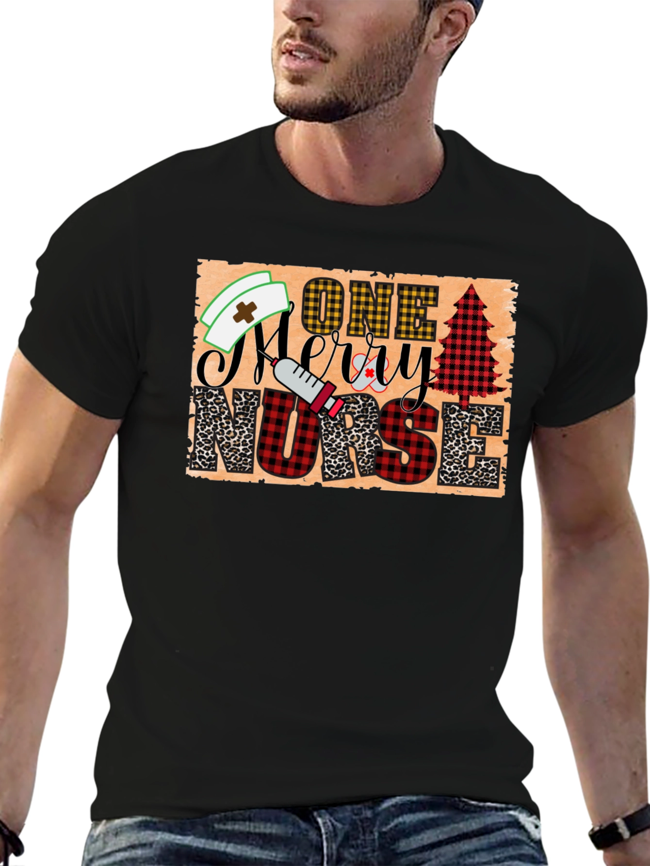 One Merry Nurse Christmas T-Shirt