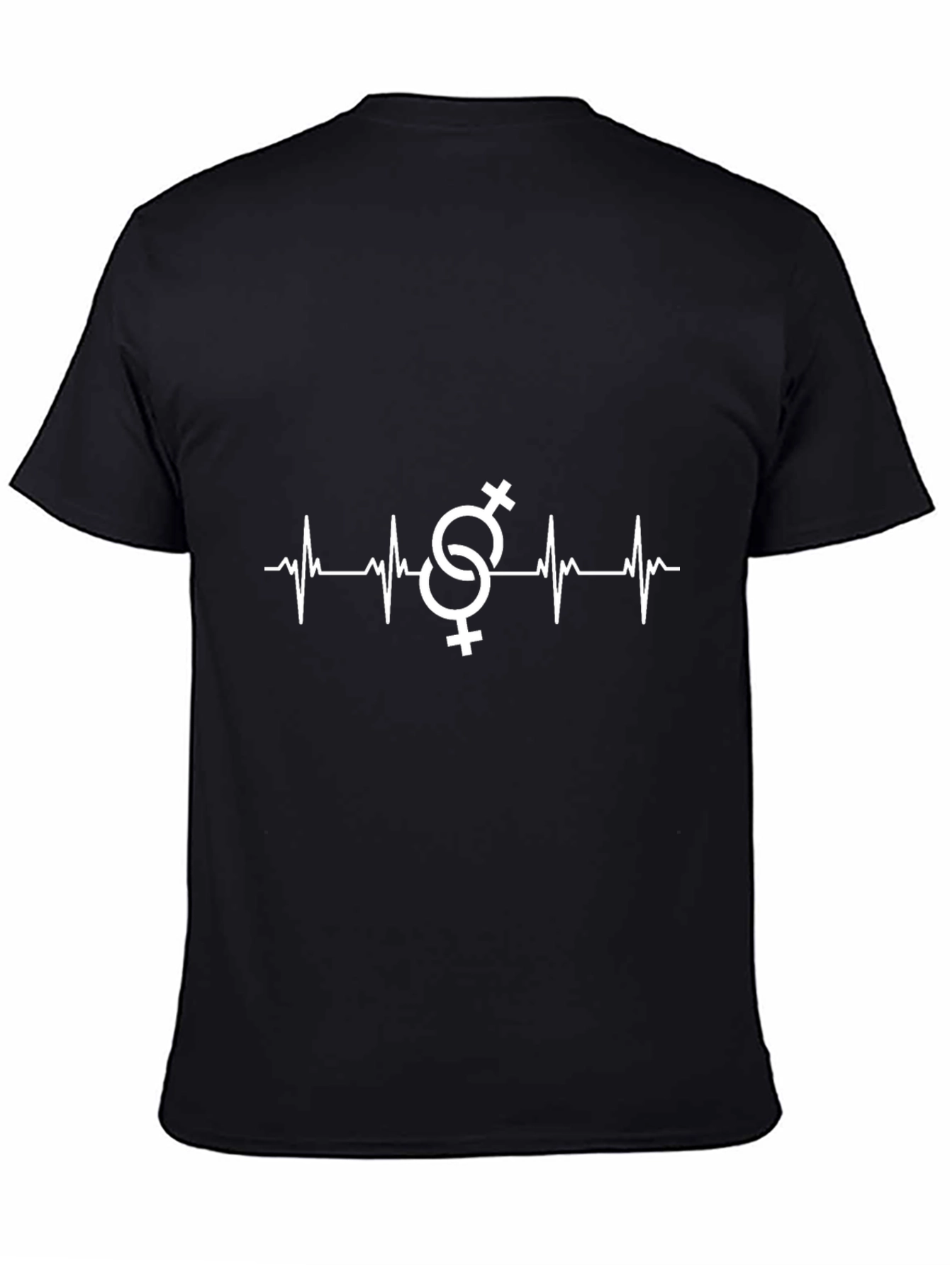 Lesbian Heartbeat T-Shirt - Black
